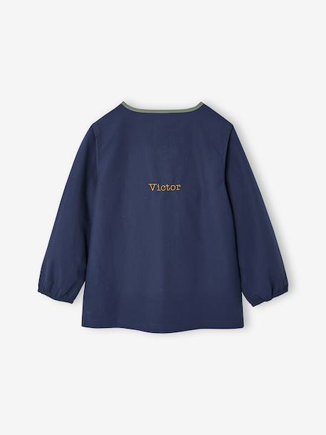 Cool School Smock for Boys blue+deep blue - vertbaudet enfant 