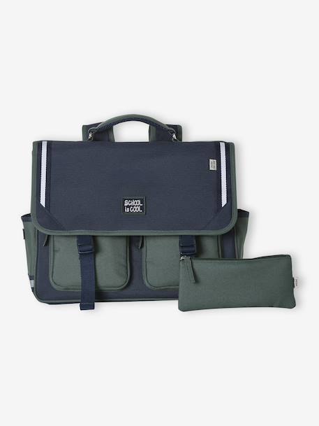 Charlie school bag for boys deep blue - vertbaudet enfant 