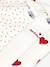 Lot de 3 bodies manches longues blanc+lot blanc - vertbaudet enfant 