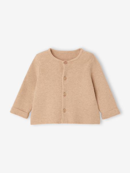 Unisex Combo: Jersey Knit Top & Trousers for Babies aqua green+beige+sage green+WHITE LIGHT SOLID - vertbaudet enfant 