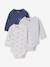 Lot de 3 bodies naissance garçon manches longues bleu - vertbaudet enfant 