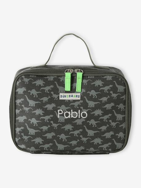 Sac à goûter personnalisable kaki - vertbaudet enfant 