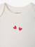Pack of 3 long-sleeved bodysuits for baby ecru - vertbaudet enfant 