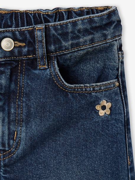 Wide Leg Jeans for Girls black denim+bleached denim+blue+brut denim+denim grey+medium blue+stone - vertbaudet enfant 