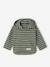 Striped Hooded Top for Baby Boys crystal blue+green+sandy beige+tomato red - vertbaudet enfant 