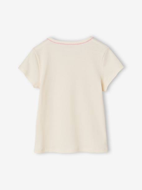 Pack of 3 short-sleeved T-shirts for girls beige - vertbaudet enfant 