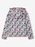 Sports Sweatshirt with Flower Print in Techno Fabric for Girls anthracite+ecru+old rose+printed green - vertbaudet enfant 
