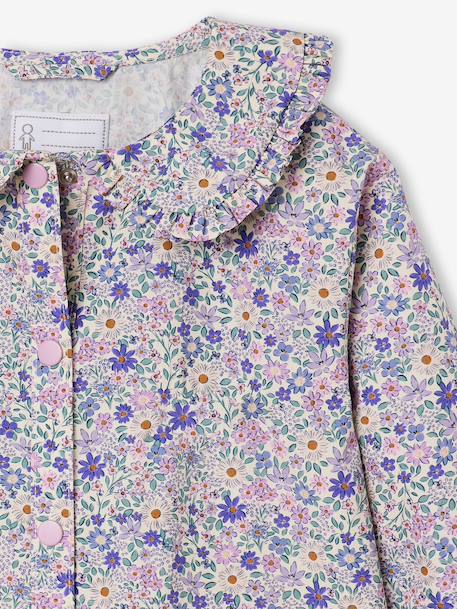 customisable pinafore apron for girls soft lilac - vertbaudet enfant 