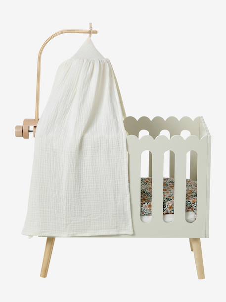 FSC® 100% wooden doll's bed canopy white - vertbaudet enfant 