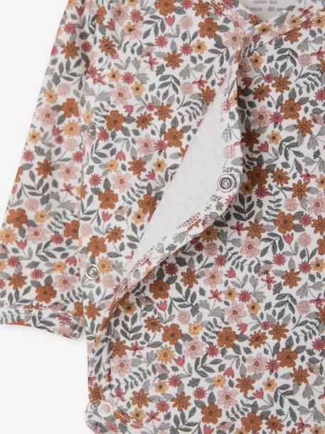 Lot de 5 bodies bébé fille manches longues rose - vertbaudet enfant 