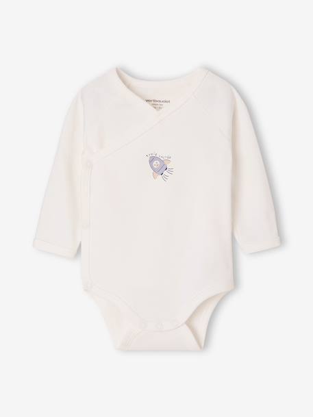 Pack of 5 long-sleeved bodysuits for baby boys sky blue - vertbaudet enfant 