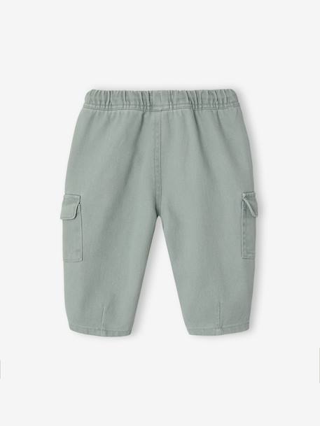 Balloon trousers for baby boys sage green - vertbaudet enfant 