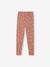 Lot de 2 leggings fille Basics bois de rose+gris foncé+kaki+marron imprimé+vert sauge - vertbaudet enfant 