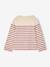Long Sleeve Striped Top for Girls plum+striped blue - vertbaudet enfant 