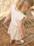 2-in-1-Effect Dress for Girls beige+ecru+indigo+pale pink+striped pink - vertbaudet enfant 