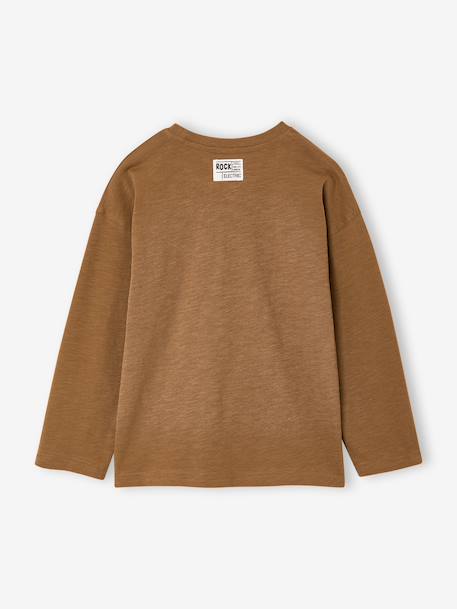 Long-sleeved T-shirt for boys cappuccino - vertbaudet enfant 