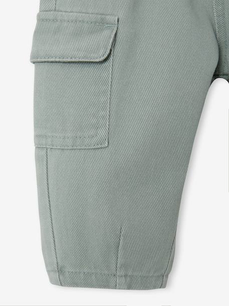 Pantalon balloon bébé garçon vert sauge - vertbaudet enfant 