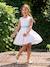Robe de cérémonie motifs fleurs fille blanc+blanc imprimé+bleu clair+rose imprimé+rose pâle - vertbaudet enfant 