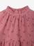 Robe bébé à volants en gaze de coton rose+taupe+vieux rose - vertbaudet enfant 