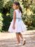 Occasion Wear Dress with Floral Print, for Girls light blue+pale pink+printed pink+printed white+white - vertbaudet enfant 
