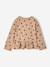 Long-sleeved blouse for girls dusky pink+taupe - vertbaudet enfant 