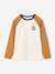 Long-sleeved T-shirt for boys bordeaux red+ochre+sage green - vertbaudet enfant 