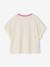 Short-sleeved T-shirt for girls ecru - vertbaudet enfant 