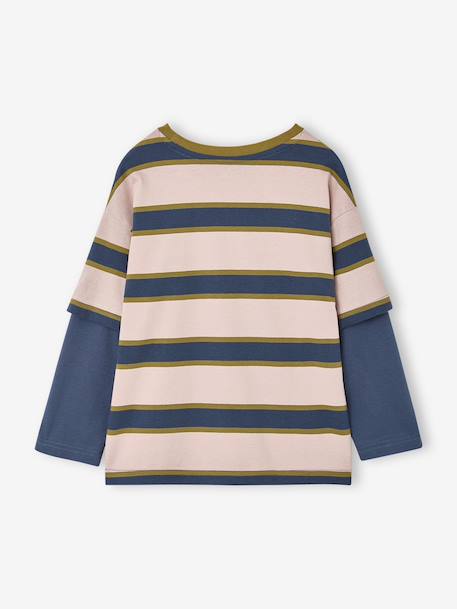 Long-sleeved T-shirt for boys medium blue - vertbaudet enfant 