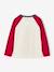Long-sleeved T-shirt for boys bordeaux red+ochre+sage green - vertbaudet enfant 