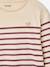 Long Sleeve Striped Top for Girls plum+striped blue - vertbaudet enfant 