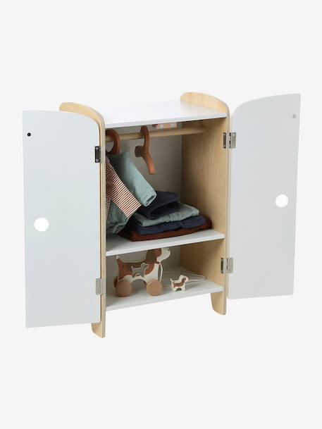 FSC® 100% wooden doll wardrobe white - vertbaudet enfant 