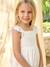 Girls’ Cotton Broderie Anglaise Dress white - vertbaudet enfant 