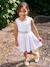 Occasion Wear Dress with Floral Print, for Girls light blue+pale pink+printed pink+printed white+white - vertbaudet enfant 