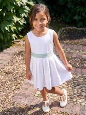 -Robe de cérémonie motifs fleurs fille