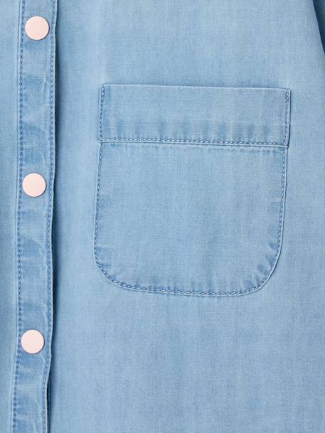 customisable apron for girls denim blue - vertbaudet enfant 