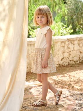 -Robe fille effet 2 en 1 
