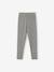 Lot de 2 leggings fille Basics bois de rose+gris foncé+kaki+marron imprimé+vert sauge - vertbaudet enfant 