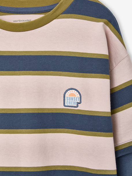 Long-sleeved T-shirt for boys medium blue - vertbaudet enfant 