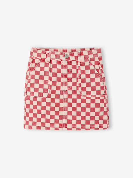 Short denim skirt for girls sweet pink - vertbaudet enfant 