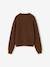 Long-sleeved cardigan for girls chocolate+old rose - vertbaudet enfant 