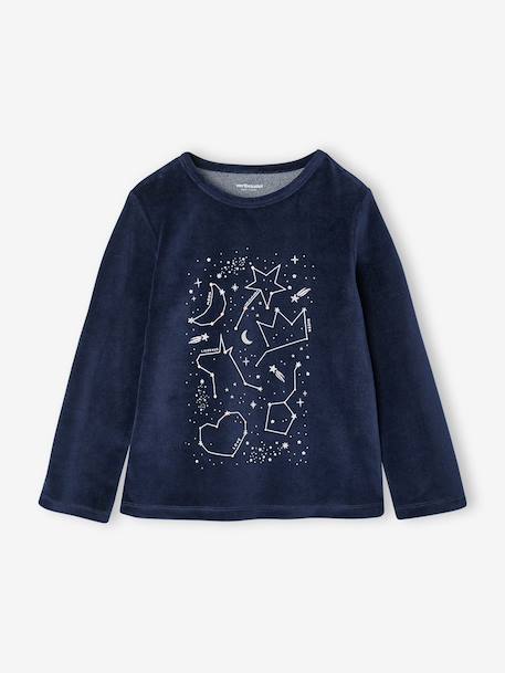 Lot de 2 pyjamas fille long rose poudré - vertbaudet enfant 