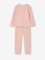 Lot de 2 pyjamas fille long rose poudré - vertbaudet enfant 