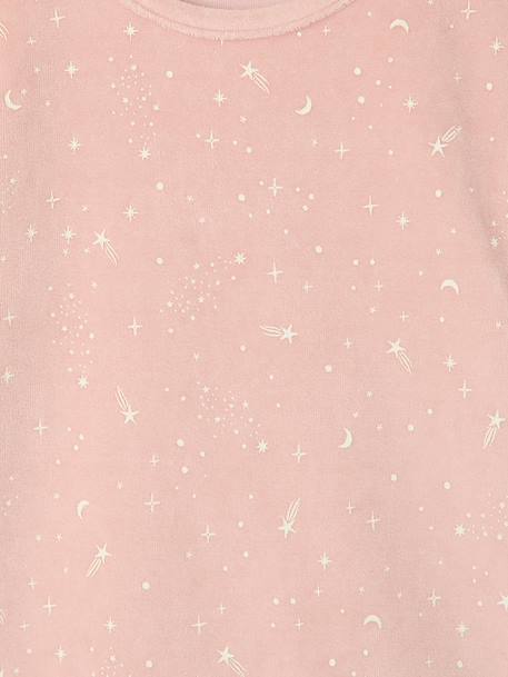Lot de 2 pyjamas fille long rose poudré - vertbaudet enfant 