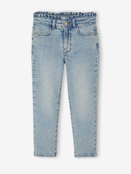 Jean slim fille morpho médium bleu clair+bleu moyen - vertbaudet enfant 