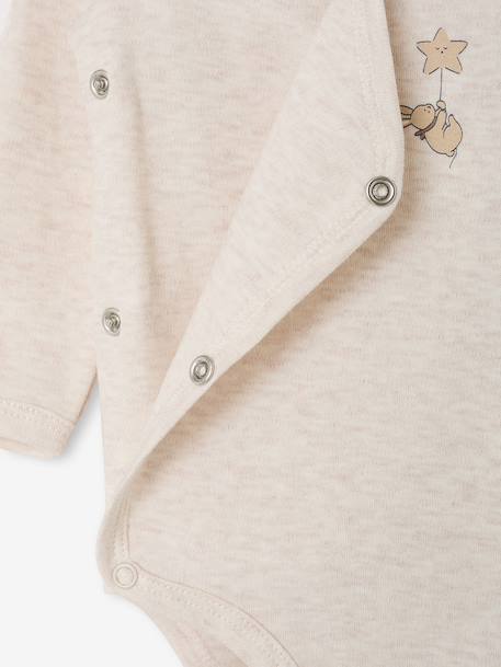 Lot de 3 bodies naissance manches longues cappuccino - vertbaudet enfant 