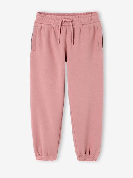 Basics Joggers with Drawstring for Girls navy blue+old rose - vertbaudet enfant 