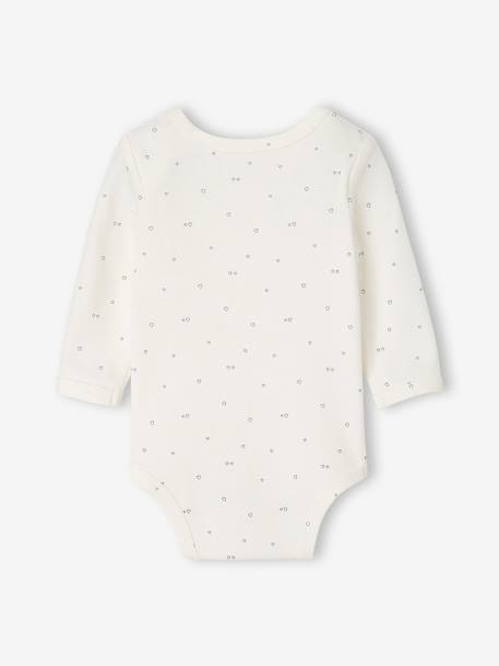 Pack of 3 long-sleeved bodysuits for baby pale pink - vertbaudet enfant 
