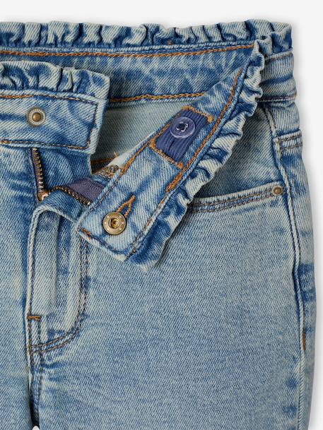 Jean slim fille morpho médium bleu clair+bleu moyen - vertbaudet enfant 