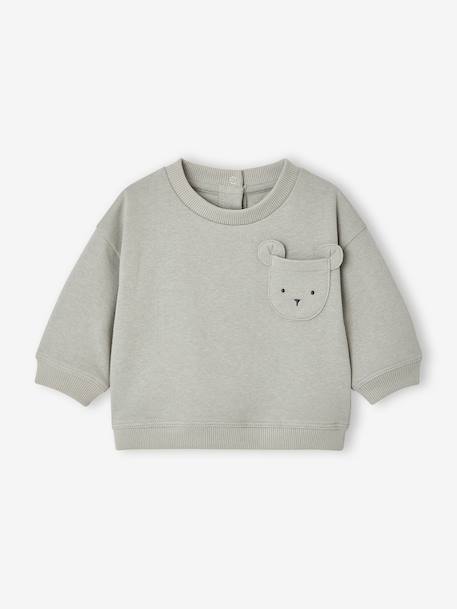Ensemble sweat et pantalon naissance bébé garçon bleu glacier - vertbaudet enfant 