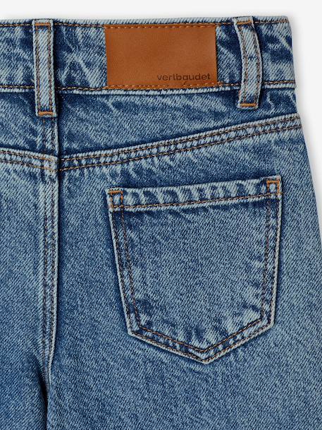 Embroidered Susan wide-leg jeans for girls bleached denim+deep blue+denim blue+medium blue - vertbaudet enfant 